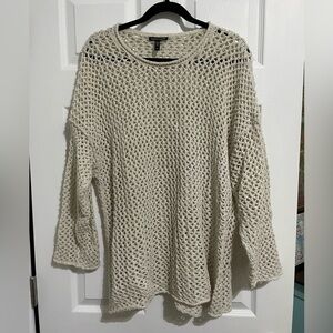 Eileen Fisher Crocheted Sweater - Size Large